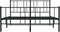 vidaXL - Bedframe - met - hoofd- - en - voeteneinde - metaal - zwart - 120x190 - cm