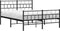 vidaXL - Bedframe - met - hoofd- - en - voeteneinde - metaal - zwart - 120x190 - cm