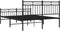 vidaXL - Bedframe - met - hoofd- - en - voeteneinde - metaal - zwart - 140x190 - cm
