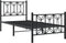 vidaXL - Bedframe - met - hoofd- - en - voeteneinde - metaal - zwart - 90x200 - cm