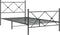 vidaXL - Bedframe - met - hoofd- - en - voeteneinde - metaal - zwart - 100x190 - cm