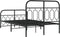 vidaXL - Bedframe - met - hoofd- - en - voeteneinde - metaal - zwart - 120x200 - cm