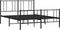 vidaXL - Bedframe - met - hoofd- - en - voeteneinde - metaal - zwart - 140x190 - cm