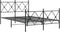 vidaXL - Bedframe - met - hoofd- - en - voeteneinde - metaal - zwart - 120x200 - cm