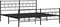 vidaXL - Bedframe - met - hoofd- - en - voeteneinde - metaal - zwart - 183x213 - cm