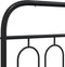 vidaXL - Bedframe - met - hoofd- - en - voeteneinde - metaal - zwart - 80x200 - cm