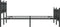 vidaXL - Bedframe - met - hoofd- - en - voeteneinde - metaal - zwart - 120x190 - cm