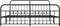 vidaXL - Bedframe - met - hoofd- - en - voeteneinde - metaal - zwart - 200x200 - cm