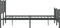 vidaXL - Bedframe - met - hoofd- - en - voeteneinde - metaal - zwart - 120x190 - cm