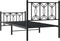 vidaXL - Bedframe - met - hoofd- - en - voeteneinde - metaal - zwart - 80x200 - cm