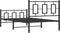 vidaXL - Bedframe - met - hoofd- - en - voeteneinde - metaal - zwart - 100x190 - cm