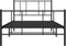 vidaXL - Bedframe - met - hoofd- - en - voeteneinde - metaal - zwart - 90x190 - cm