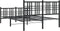 vidaXL - Bedframe - met - hoofd- - en - voeteneinde - metaal - zwart - 120x200 - cm