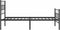 vidaXL - Bedframe - met - hoofd- - en - voeteneinde - metaal - zwart - 100x200 - cm