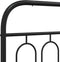 vidaXL - Bedframe - met - hoofd- - en - voeteneinde - metaal - zwart - 107x203 - cm