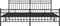 vidaXL - Bedframe - met - hoofd- - en - voeteneinde - metaal - zwart - 193x203 - cm