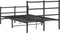 vidaXL - Bedframe - met - hoofd- - en - voeteneinde metaal - zwart - 120x200 - cm