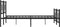 vidaXL - Bedframe - met - hoofd- - en - voeteneinde - metaal - zwart - 200x200 - cm