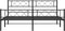 vidaXL - Bedframe - met - hoofd- - en - voeteneinde - metaal - zwart - 193x203 - cm