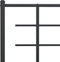 vidaXL - Bedframe - met - hoofd- - en - voeteneinde - metaal - zwart - 140x190 - cm