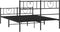 vidaXL - Bedframe - met - hoofd- - en - voeteneinde - metaal - zwart - 120x190 - cm