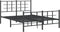 vidaXL - Bedframe - met - hoofd- - en - voeteneinde - metaal - zwart - 140x200 - cm