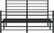 vidaXL - Bedframe - met - hoofd- - en - voeteneinde - metaal - zwart - 140x190 - cm