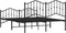 vidaXL - Bedframe - met - hoofd- - en - voeteneinde metaal - zwart - 140x200 - cm