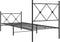 vidaXL - Bedframe - met - hoofd- - en - voeteneinde - metaal - zwart - 80x200 - cm