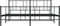 vidaXL - Bedframe - met - hoofd- - en - voeteneinde - metaal - zwart - 193x203 - cm