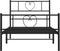 vidaXL - Bedframe - met - hoofd- - en - voeteneinde - metaal - zwart - 90x190 - cm