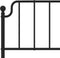 vidaXL - Bedframe - met - hoofd- - en - voeteneinde metaal - zwart - 193x203 - cm