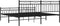 vidaXL - Bedframe - met - hoofd- - en - voeteneinde - metaal - zwart - 183x213 - cm