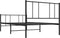 vidaXL - Bedframe - met - hoofd- - en - voeteneinde - metaal - zwart - 90x200 - cm