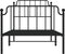 vidaXL - Bedframe - met - hoofd- - en - voeteneinde metaal - zwart - 90x200 - cm