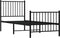 vidaXL - Bedframe - met - hoofd- - en - voeteneinde - metaal - zwart - 80x200 - cm