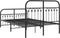 vidaXL - Bedframe - met - hoofd- - en - voeteneinde - metaal - zwart - 120x200 - cm