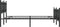 vidaXL - Bedframe - met - hoofd- - en - voeteneinde - metaal - zwart - 140x190 - cm