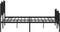 vidaXL - Bedframe - met - hoofd- - en - voeteneinde metaal - zwart - 140x200 - cm