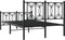 vidaXL - Bedframe - met - hoofd- - en - voeteneinde - metaal - zwart - 120x200 - cm