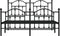 vidaXL - Bedframe - met - hoofd- - en - voeteneinde - metaal - zwart - 150x200 - cm