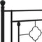vidaXL - Bedframe - met - hoofd- - en - voeteneinde - metaal - zwart - 140x190 - cm