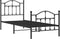 vidaXL - Bedframe - met - hoofd- - en - voeteneinde - metaal - zwart - 90x190 - cm