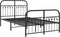 vidaXL - Bedframe - met - hoofd- - en - voeteneinde - metaal - zwart - 120x190 - cm