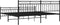 vidaXL - Bedframe - met - hoofd- - en - voeteneinde - metaal - zwart - 193x203 - cm