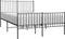 vidaXL - Bedframe - met - hoofd- - en - voeteneinde - metaal - zwart - 140x190 - cm