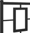 vidaXL - Bedframe - met - hoofd- - en - voeteneinde - metaal - zwart - 183x213 - cm