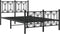 vidaXL - Bedframe - met - hoofd- - en - voeteneinde - metaal - zwart - 120x190 - cm
