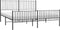 vidaXL - Bedframe - met - hoofd- - en - voeteneinde - metaal - zwart - 193x203 - cm