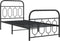 vidaXL - Bedframe - met - hoofd- - en - voeteneinde - metaal - zwart - 90x190 - cm